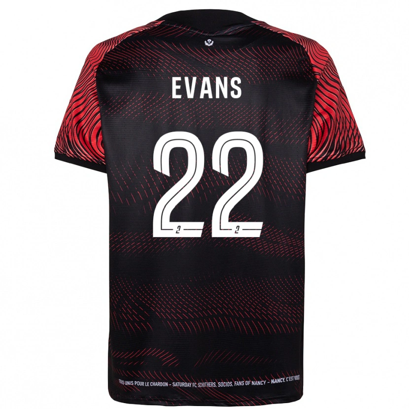 Danxen Mujer Camiseta Jimmy Evans #22 Blanco Rojo 1ª Equipación 2025/26 La Camisa México