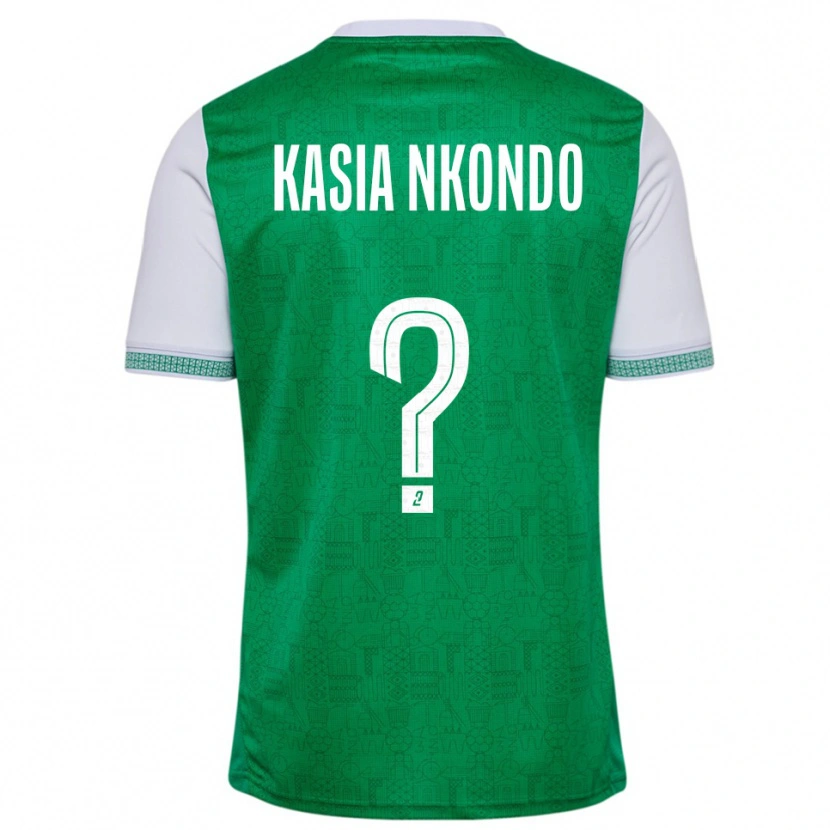 Danxen Mujer Camiseta Nathan Kasia Nkondo #0 Verde Blanco 1ª Equipación 2025/26 La Camisa México
