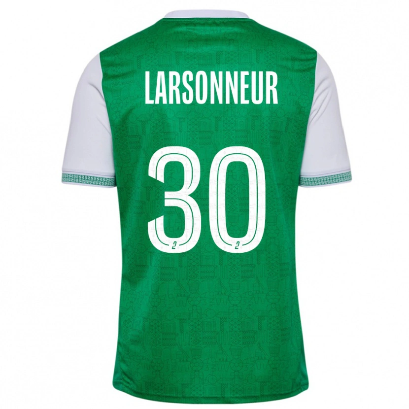 Danxen Mujer Camiseta Gautier Larsonneur #30 Verde Blanco 1ª Equipación 2025/26 La Camisa México