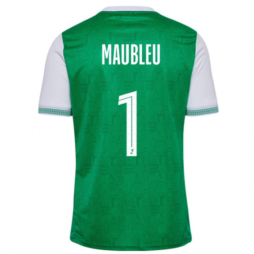 Danxen Mujer Camiseta Brice Maubleu #1 Verde Blanco 1ª Equipación 2025/26 La Camisa México