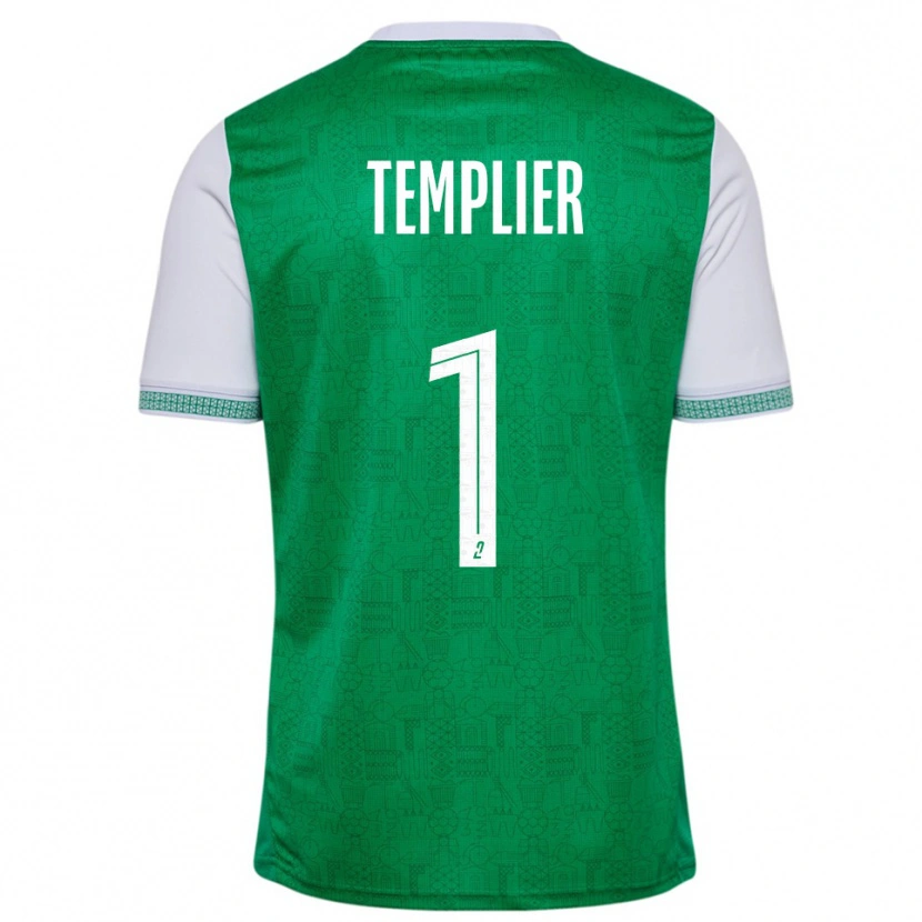 Danxen Mujer Camiseta Emma Templier #1 Verde Blanco 1ª Equipación 2025/26 La Camisa México