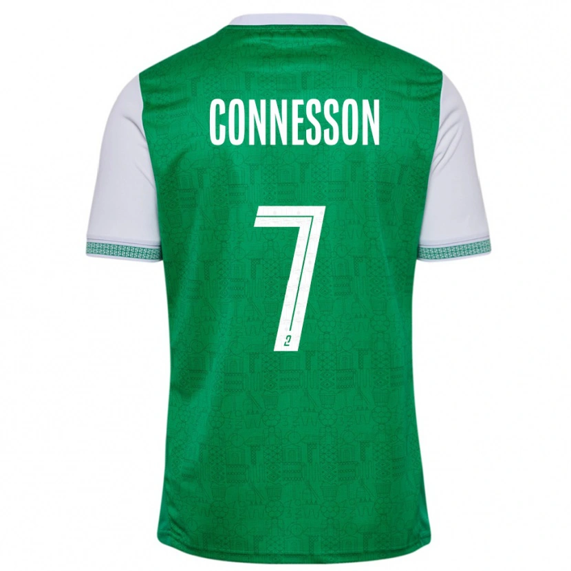 Danxen Mujer Camiseta Adèle Connesson #7 Verde Blanco 1ª Equipación 2025/26 La Camisa México