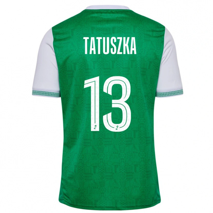 Danxen Mujer Camiseta Maxence Tatuszka #13 Verde Blanco 1ª Equipación 2025/26 La Camisa México