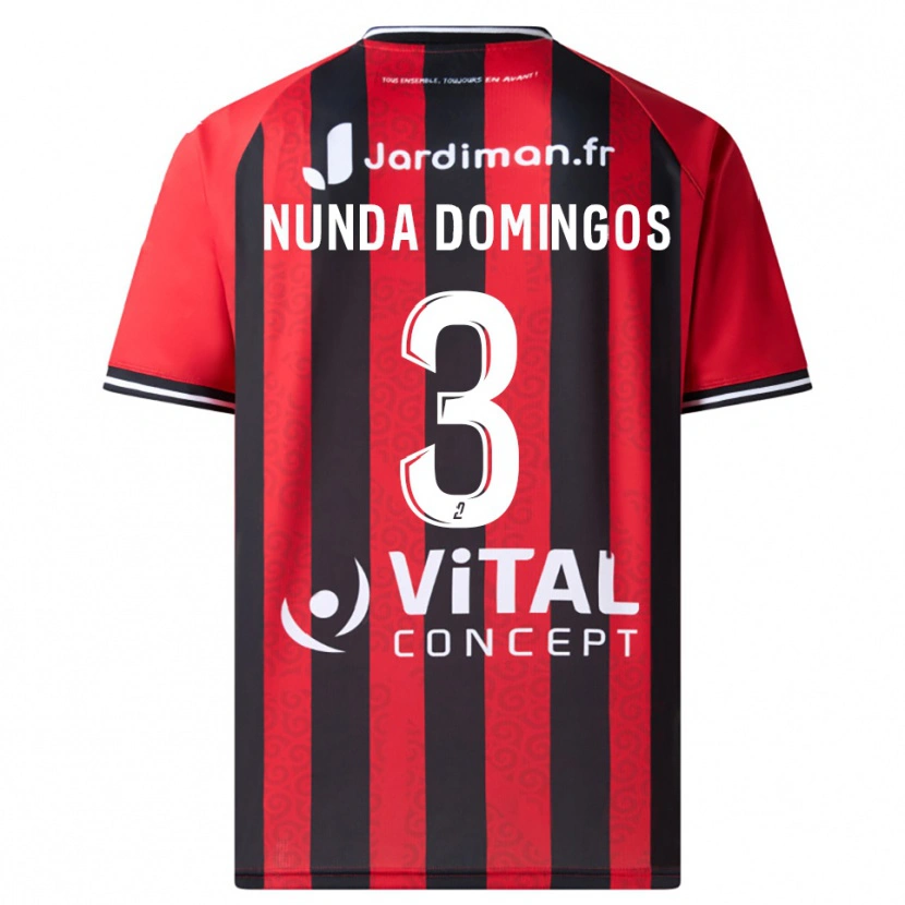Danxen Mujer Camiseta Jessimy Nunda Domingos #3 Rojo Negro 1ª Equipación 2025/26 La Camisa México