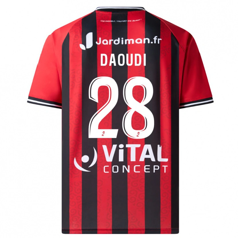 Danxen Mujer Camiseta Sana Daoudi #28 Rojo Negro 1ª Equipación 2025/26 La Camisa México