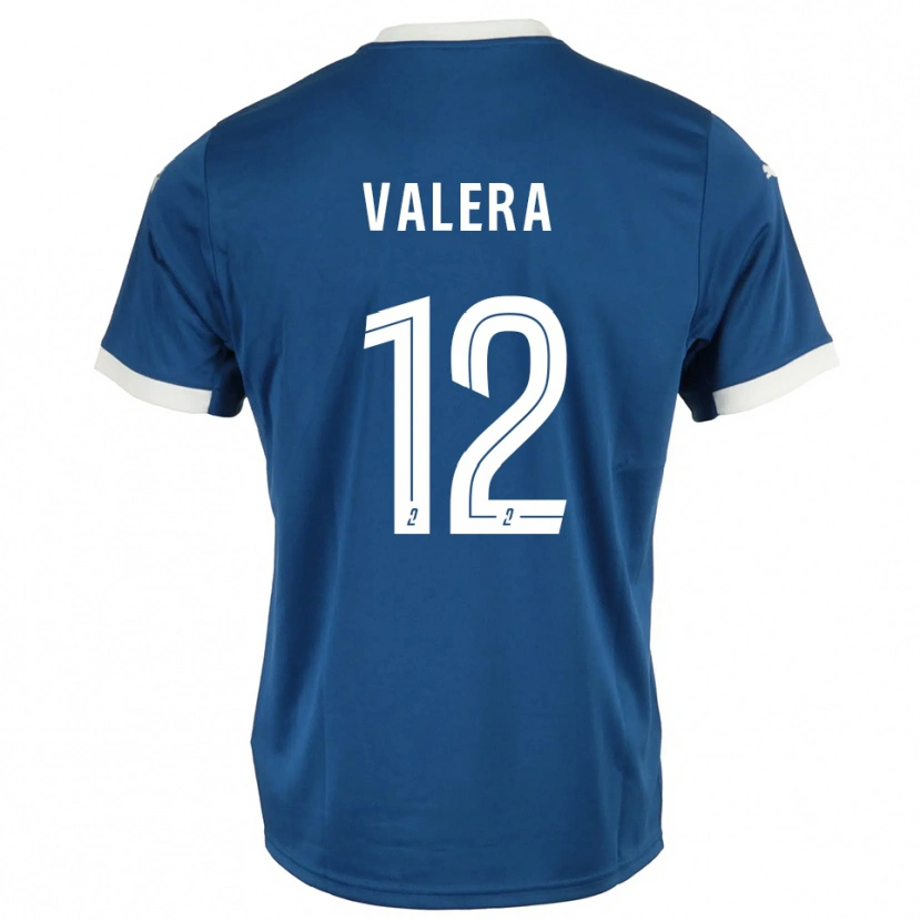 Danxen Mujer Camiseta Louis Valera #12 Azul Blanco 1ª Equipación 2025/26 La Camisa México