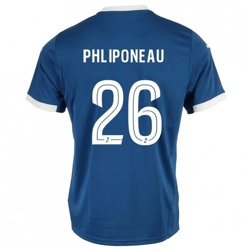 Danxen Mujer Camiseta Alexandre Phliponeau #26 Azul Blanco 1ª Equipación 2025/26 La Camisa México