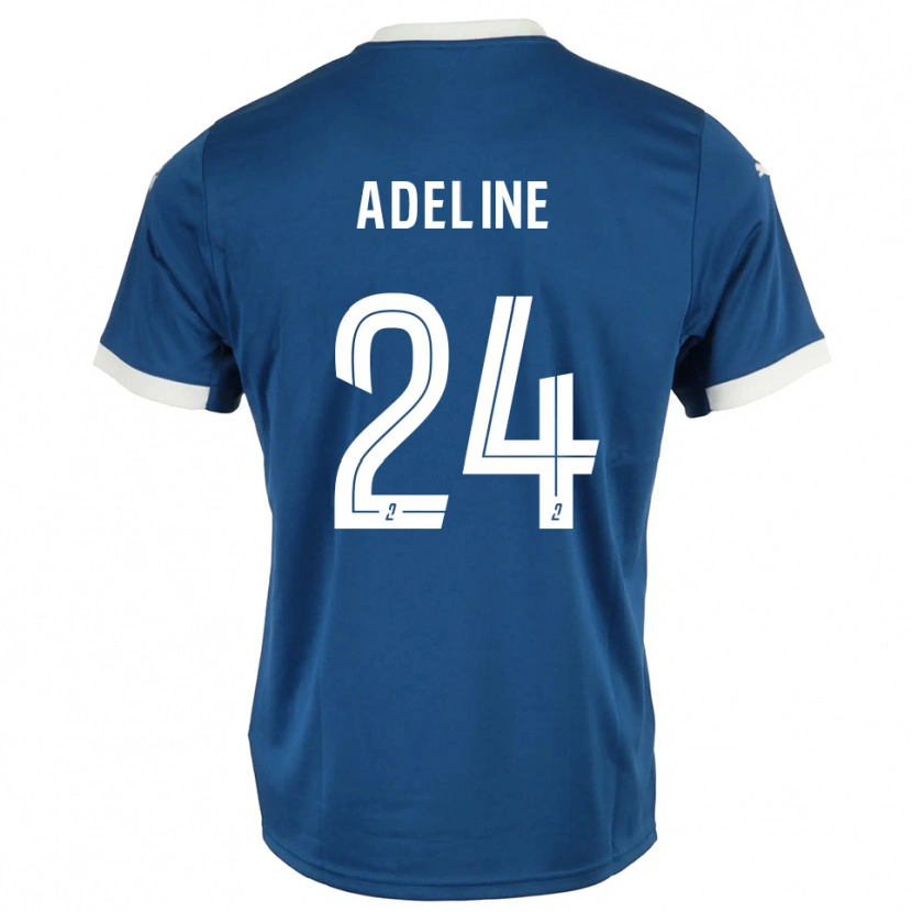 Danxen Mujer Camiseta Martin Adeline #24 Azul Blanco 1ª Equipación 2025/26 La Camisa México