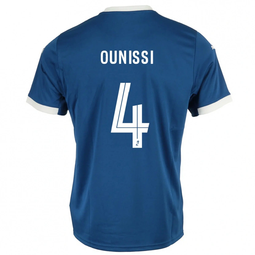Danxen Mujer Camiseta Ilian Ounissi #4 Azul Blanco 1ª Equipación 2025/26 La Camisa México