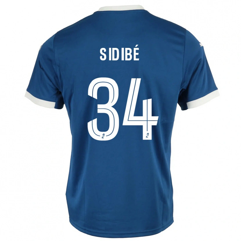 Danxen Mujer Camiseta Aly Sidibé #34 Azul Blanco 1ª Equipación 2025/26 La Camisa México