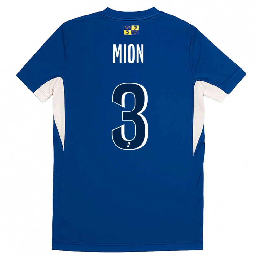 Danxen Mujer Camiseta Mathieu Mion #3 Azul Azul Marino 1ª Equipación 2025/26 La Camisa México
