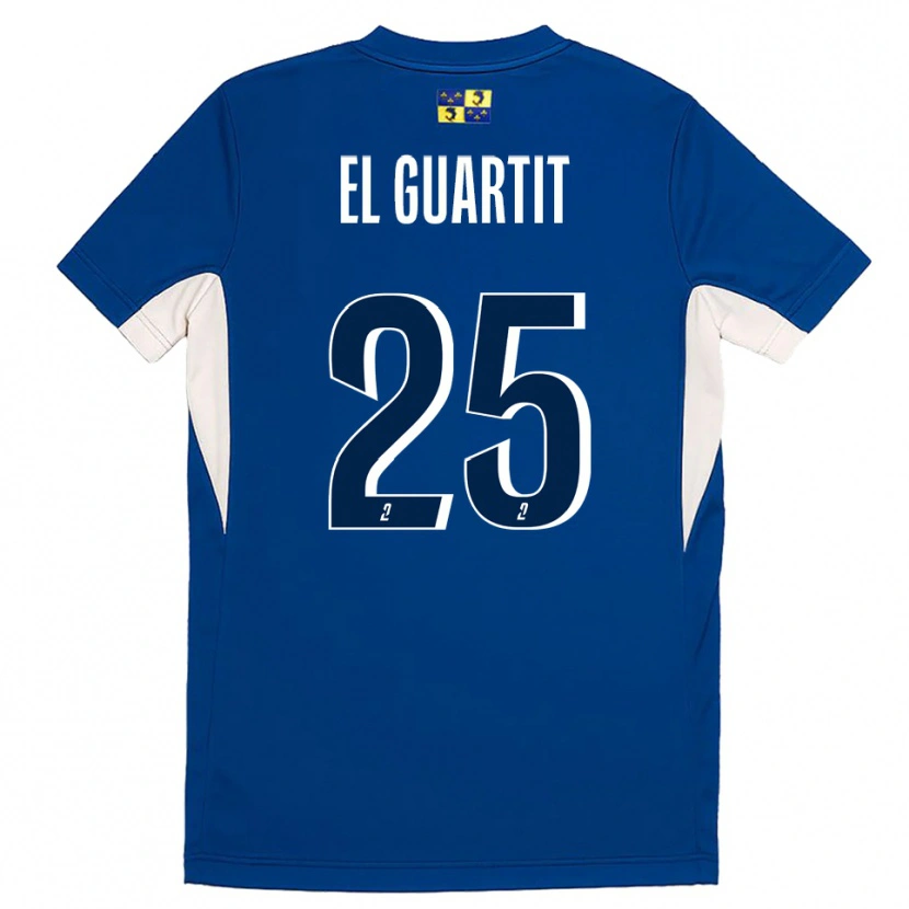 Danxen Mujer Camiseta Yassine El Guartit #25 Azul Azul Marino 1ª Equipación 2025/26 La Camisa México