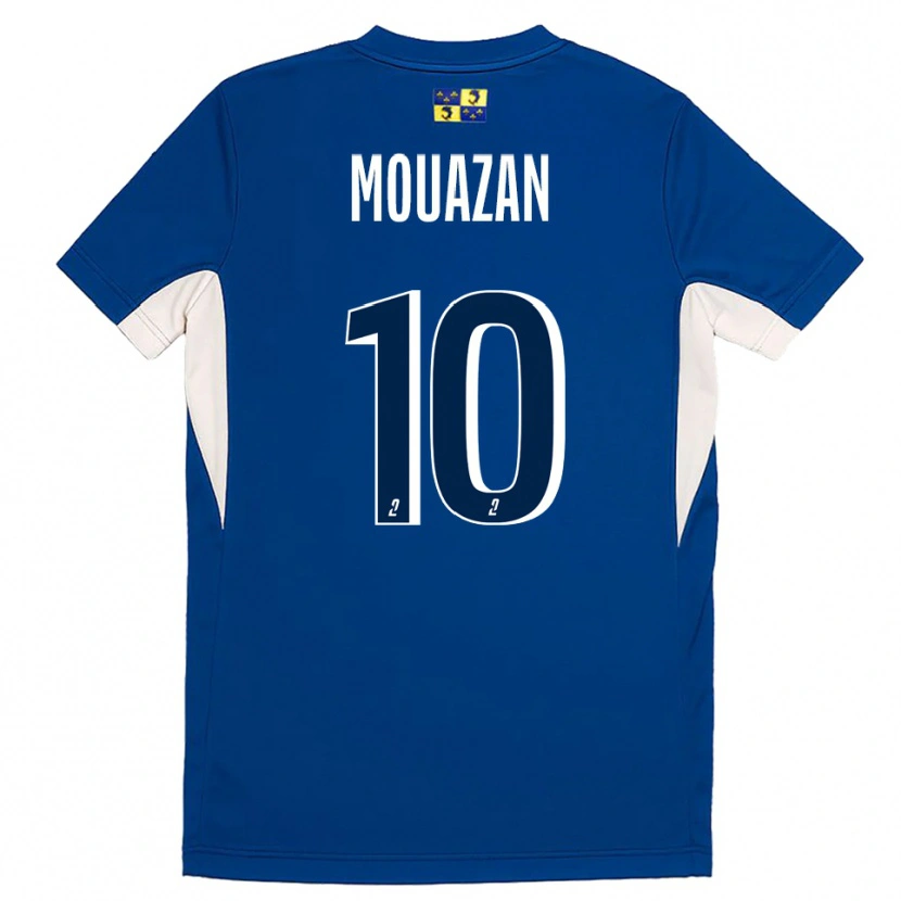 Danxen Mujer Camiseta Baptiste Mouazan #10 Azul Azul Marino 1ª Equipación 2025/26 La Camisa México