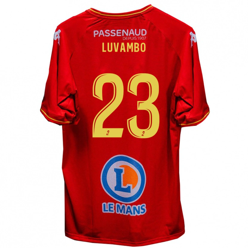 Danxen Mujer Camiseta Taylor Luvambo #23 Rojo Amarillo 1ª Equipación 2025/26 La Camisa México
