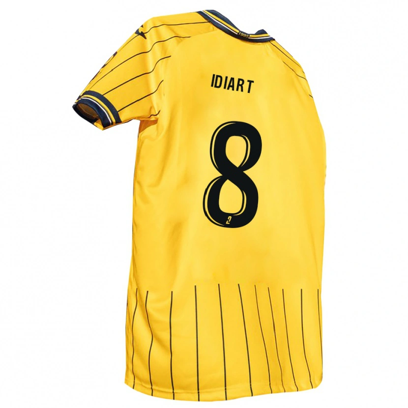 Danxen Mujer Camiseta Patxi Idiart #8 Amarillo Azul Marino 1ª Equipación 2025/26 La Camisa México