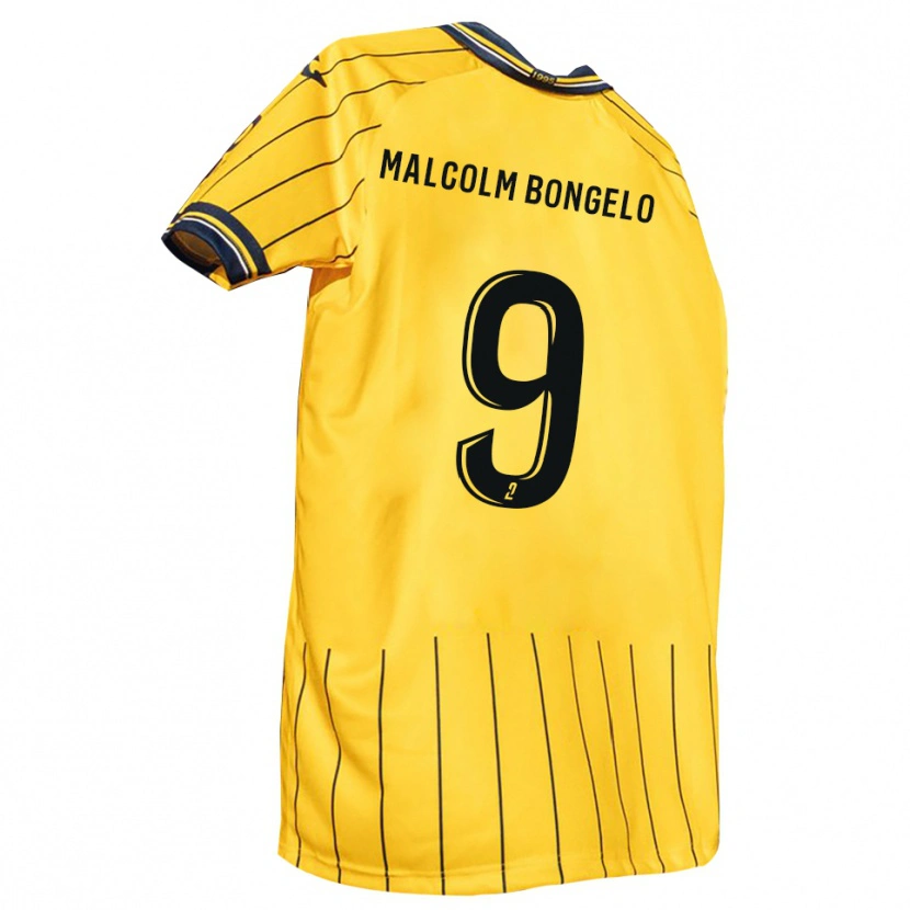Danxen Mujer Camiseta Fidèle Malcolm Bongelo #9 Amarillo Azul Marino 1ª Equipación 2025/26 La Camisa México