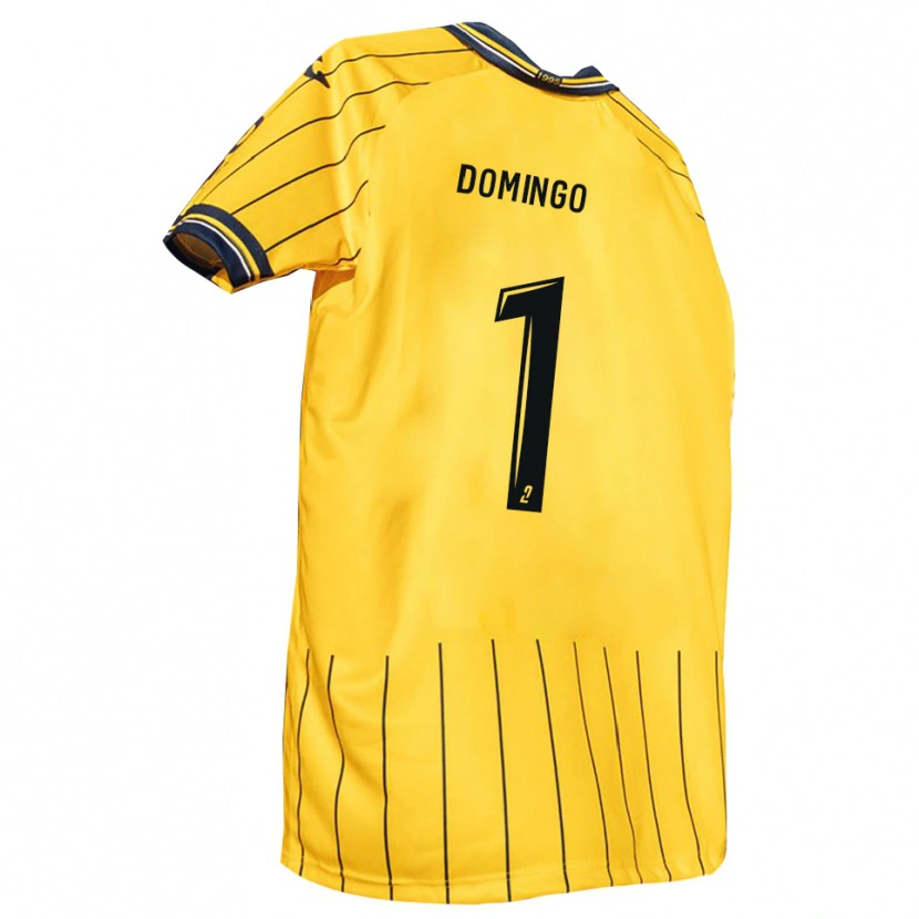 Danxen Mujer Camiseta Ismaël Domingo #1 Amarillo Azul Marino 1ª Equipación 2025/26 La Camisa México
