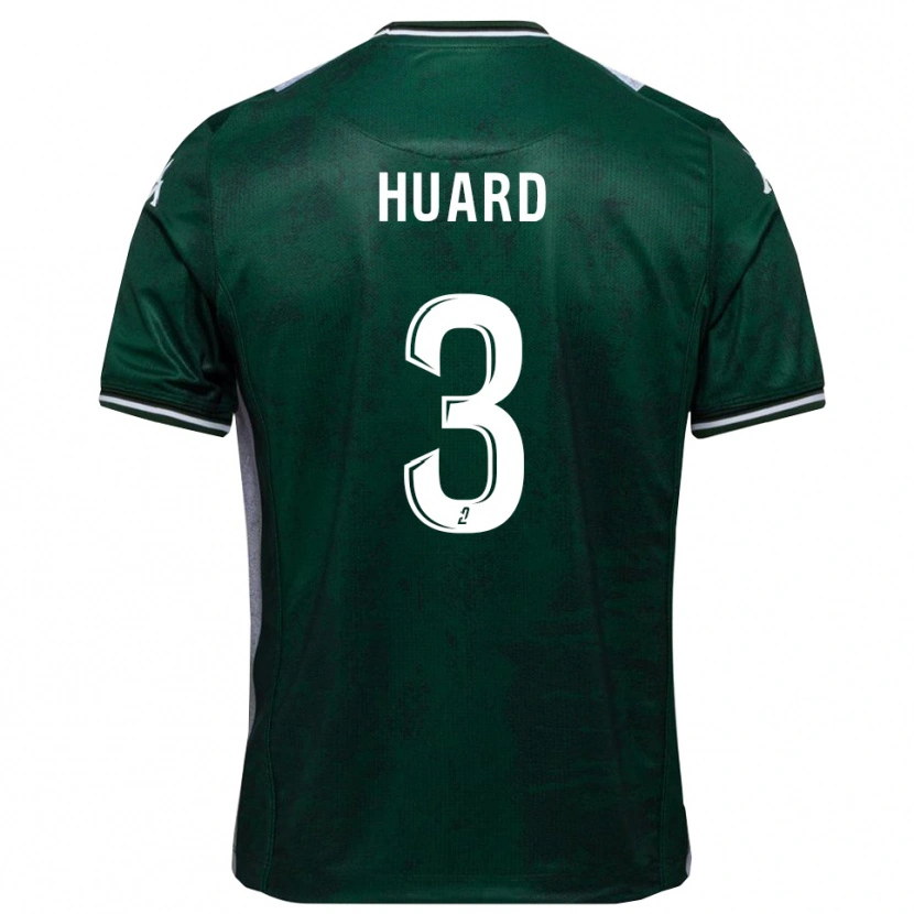 Danxen Mujer Camiseta Matthieu Huard #3 Verde Blanco 1ª Equipación 2025/26 La Camisa México
