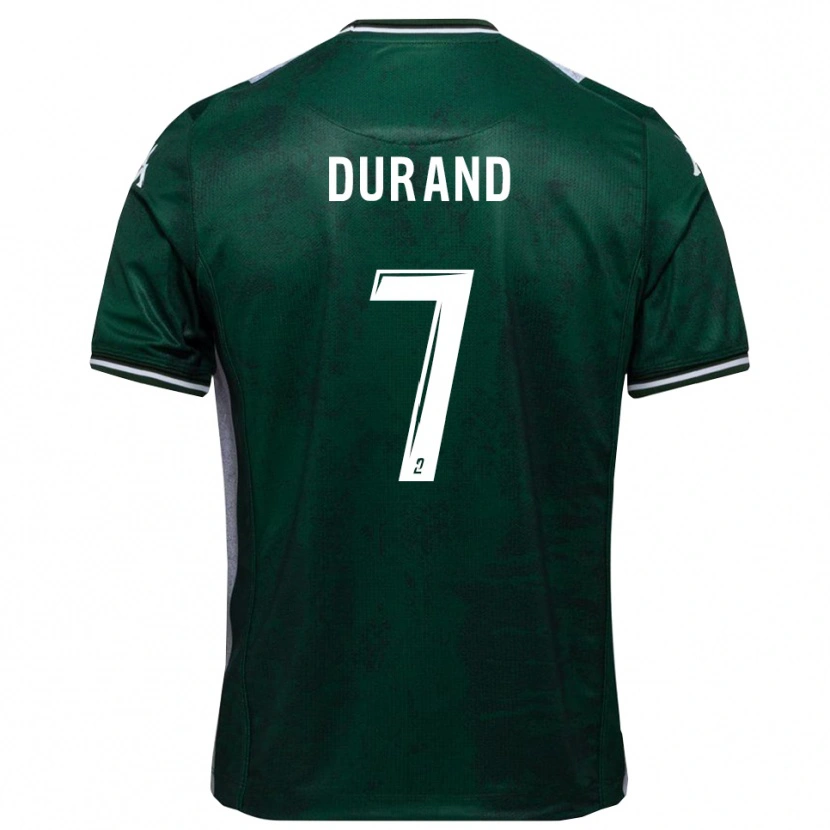 Danxen Mujer Camiseta Damien Durand #7 Verde Blanco 1ª Equipación 2025/26 La Camisa México