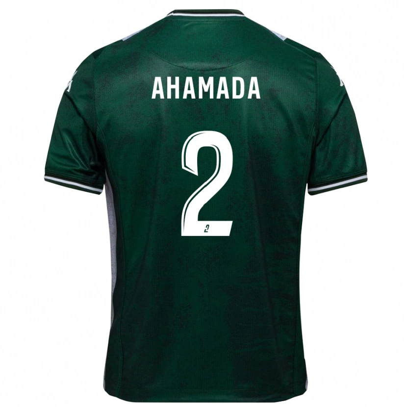 Danxen Mujer Camiseta Mohafidh Ahamada #2 Verde Blanco 1ª Equipación 2025/26 La Camisa México
