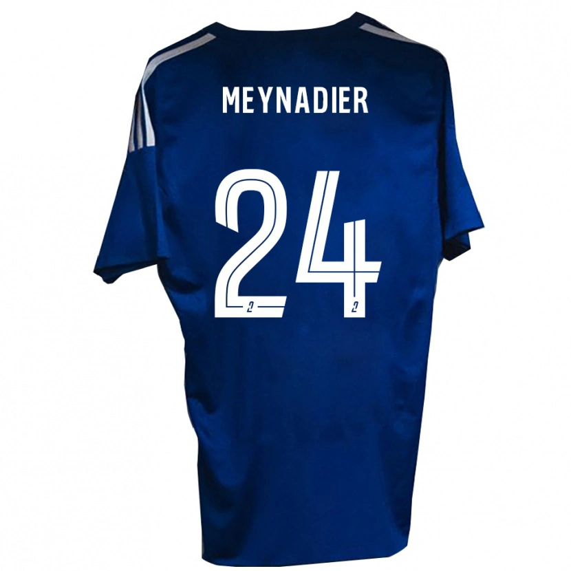 Danxen Mujer Camiseta Tom Meynadier #24 Azul Blanco 1ª Equipación 2025/26 La Camisa México