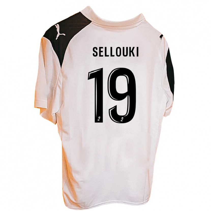 Danxen Mujer Camiseta Malik Sellouki #19 Naranja Negro 1ª Equipación 2025/26 La Camisa México