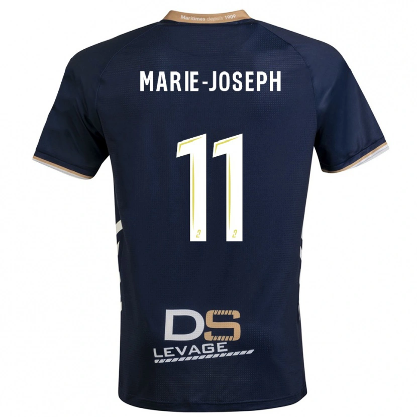 Danxen Mujer Camiseta Thomas Marie-Joseph #11 Azul Marino Oro 1ª Equipación 2025/26 La Camisa México