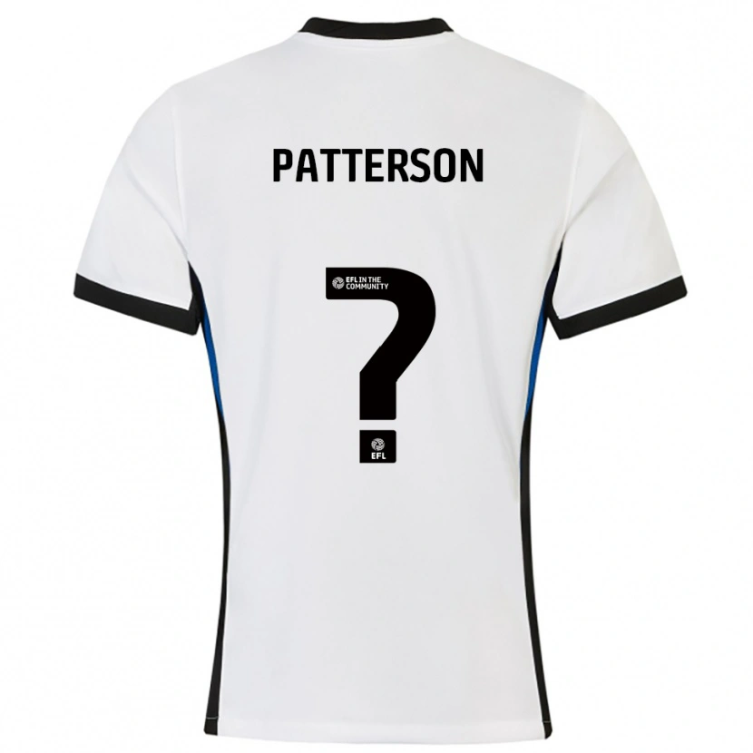 Danxen Mujer Camiseta Rico Patterson #0 Blanco Azul 2ª Equipación 2025/26 La Camisa México