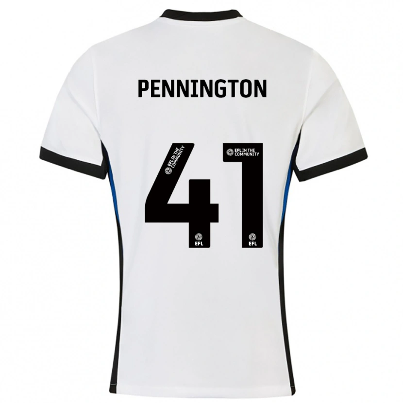 Danxen Mujer Camiseta Cody Pennington #41 Blanco Azul 2ª Equipación 2025/26 La Camisa México