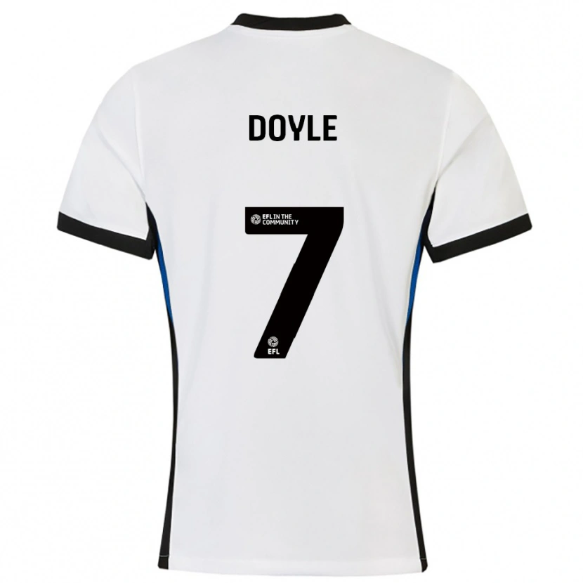 Danxen Mujer Camiseta Tommy Doyle #7 Blanco Azul 2ª Equipación 2025/26 La Camisa México