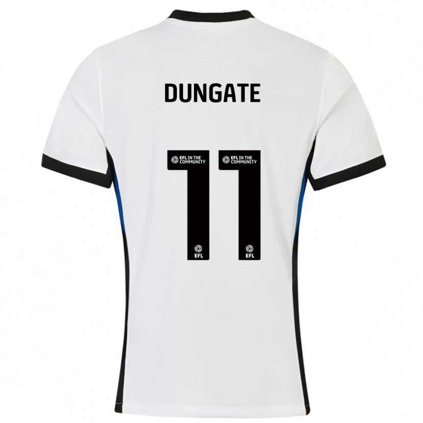 Danxen Mujer Camiseta Katie Dungate #11 Blanco Azul 2ª Equipación 2025/26 La Camisa México