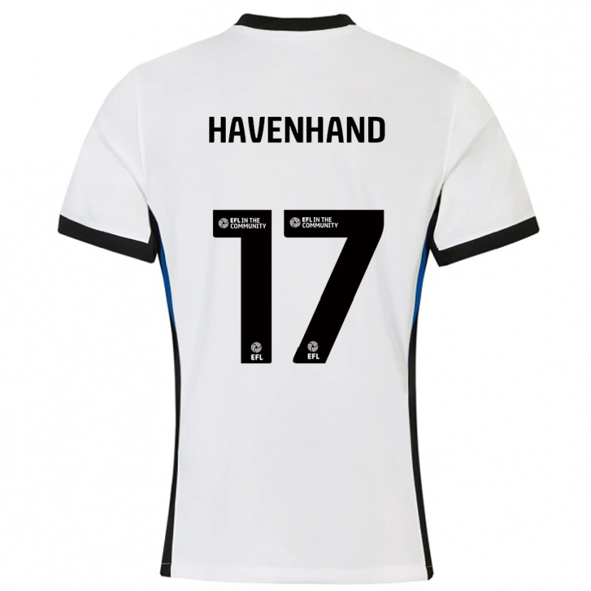 Danxen Mujer Camiseta Kurtis Havenhand #17 Blanco Azul 2ª Equipación 2025/26 La Camisa México