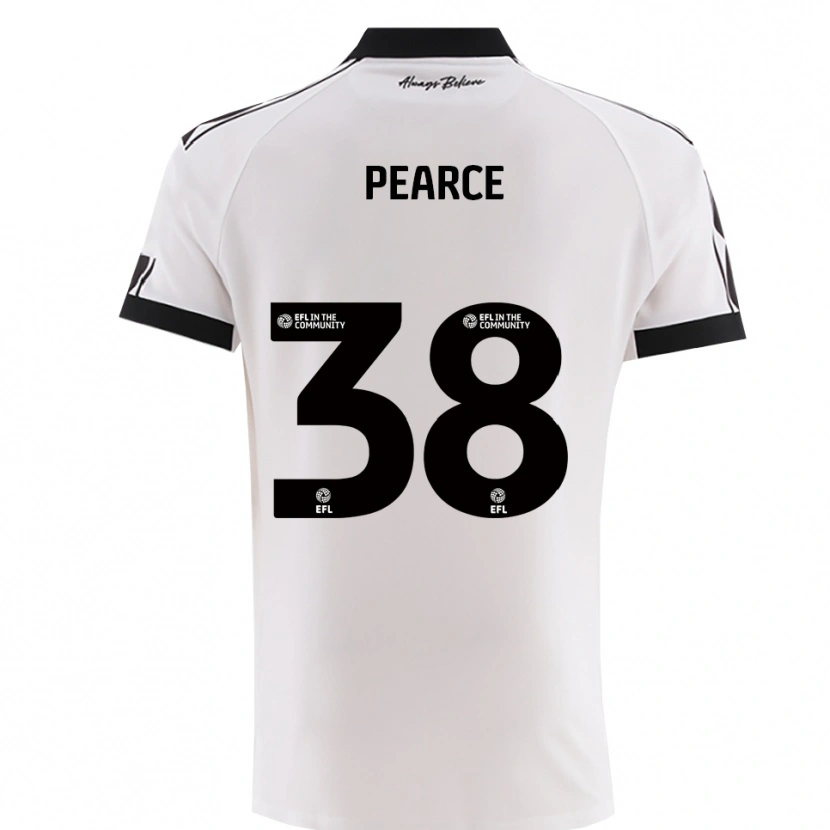 Danxen Mujer Camiseta Manon Pearce #38 Blanco Negro 2ª Equipación 2025/26 La Camisa México