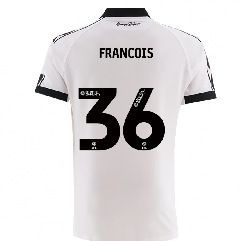 Danxen Mujer Camiseta Marlee Francois #36 Blanco Negro 2ª Equipación 2025/26 La Camisa México