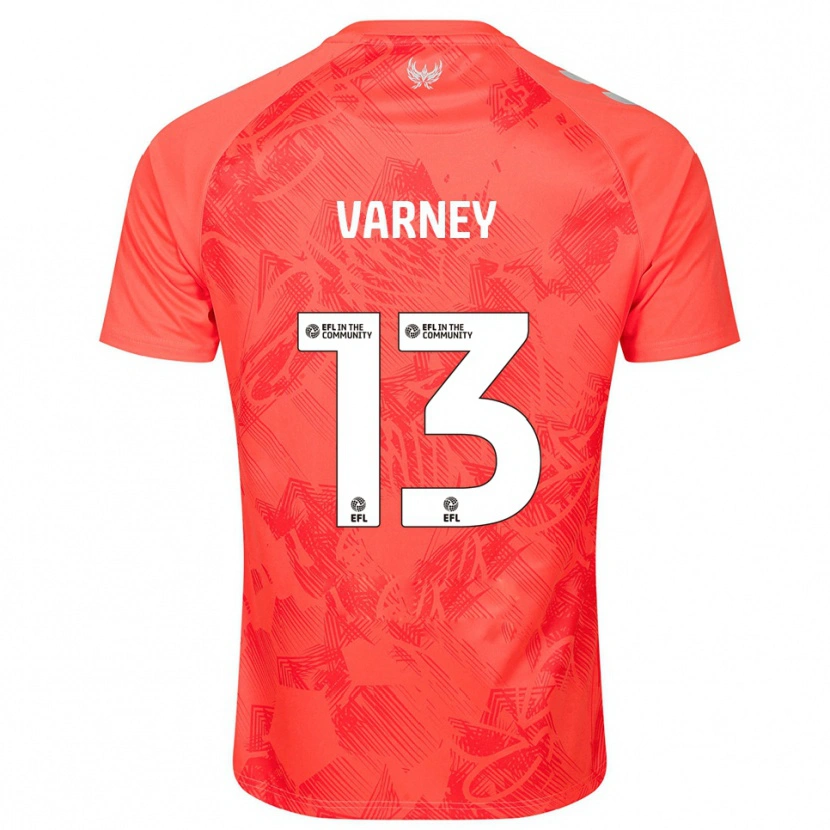 Danxen Mujer Camiseta Oscar Varney #13 Naranja Blanco 2ª Equipación 2025/26 La Camisa México