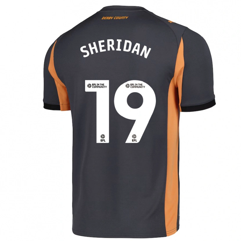 Danxen Mujer Camiseta Isabel Sheridan #19 Gris Naranja Negro 2ª Equipación 2025/26 La Camisa México