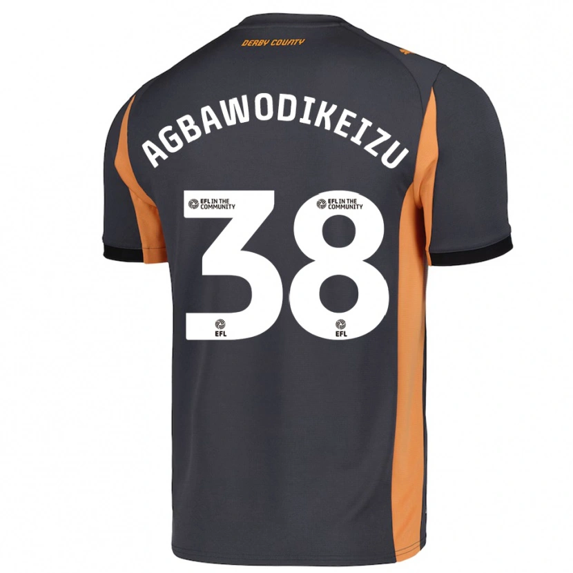 Danxen Mujer Camiseta Charles Ebuka Agbawodikeizu #38 Gris Naranja Negro 2ª Equipación 2025/26 La Camisa México