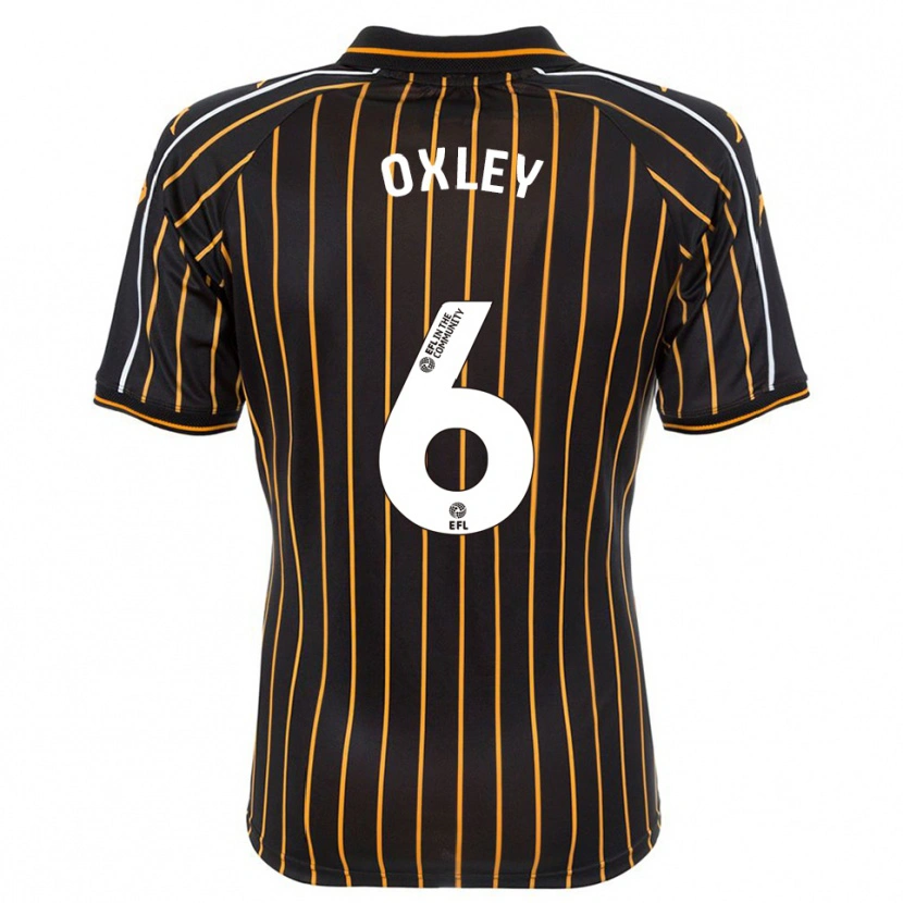 Danxen Mujer Camiseta Tilly Oxley #6 Blanco Negro 2ª Equipación 2025/26 La Camisa México