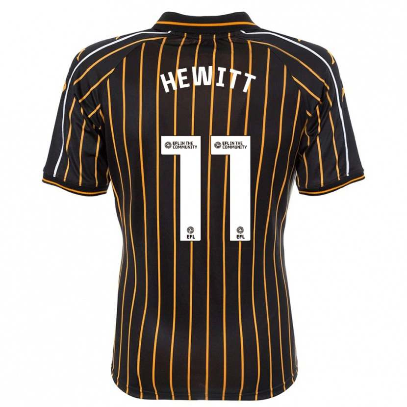 Danxen Mujer Camiseta Stan Hewitt #11 Blanco Negro 2ª Equipación 2025/26 La Camisa México