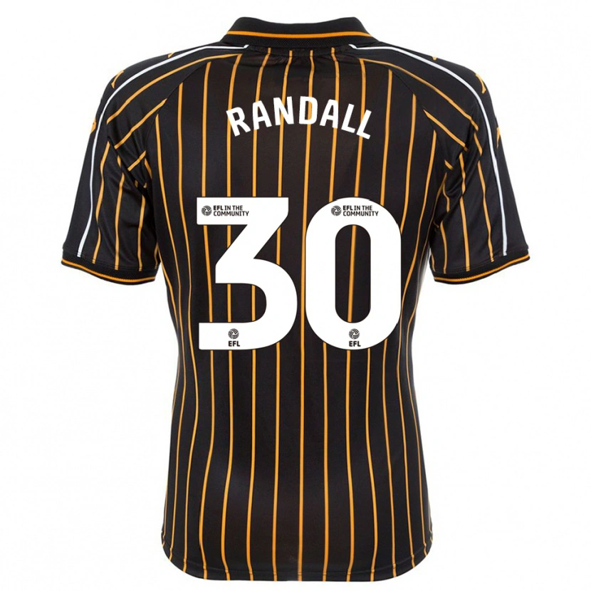 Danxen Mujer Camiseta Jennifer Randall #30 Blanco Negro 2ª Equipación 2025/26 La Camisa México