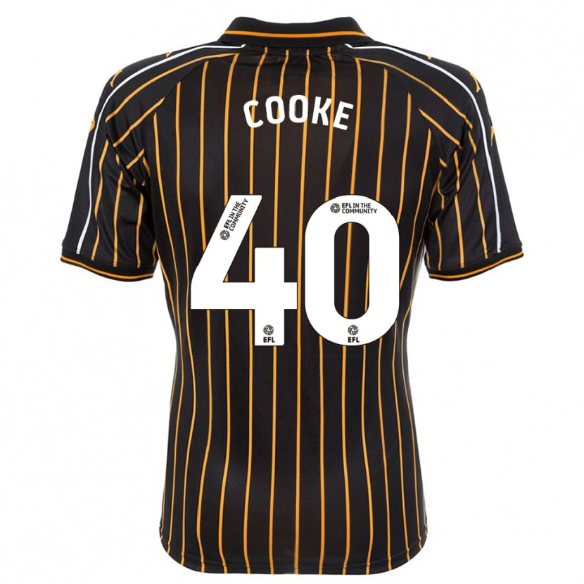 Danxen Mujer Camiseta Megan Cooke #40 Blanco Negro 2ª Equipación 2025/26 La Camisa México