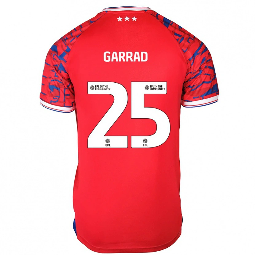Danxen Mujer Camiseta Grace Garrad #25 Rojo Azul 2ª Equipación 2025/26 La Camisa México