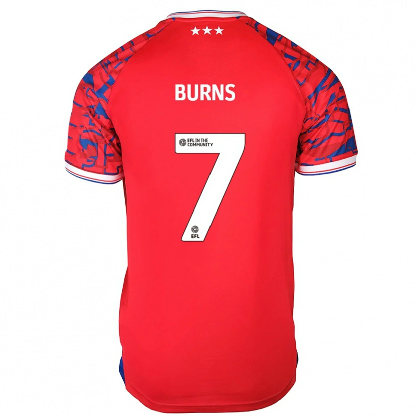 Danxen Mujer Camiseta Wes Burns #7 Rojo Azul 2ª Equipación 2025/26 La Camisa México
