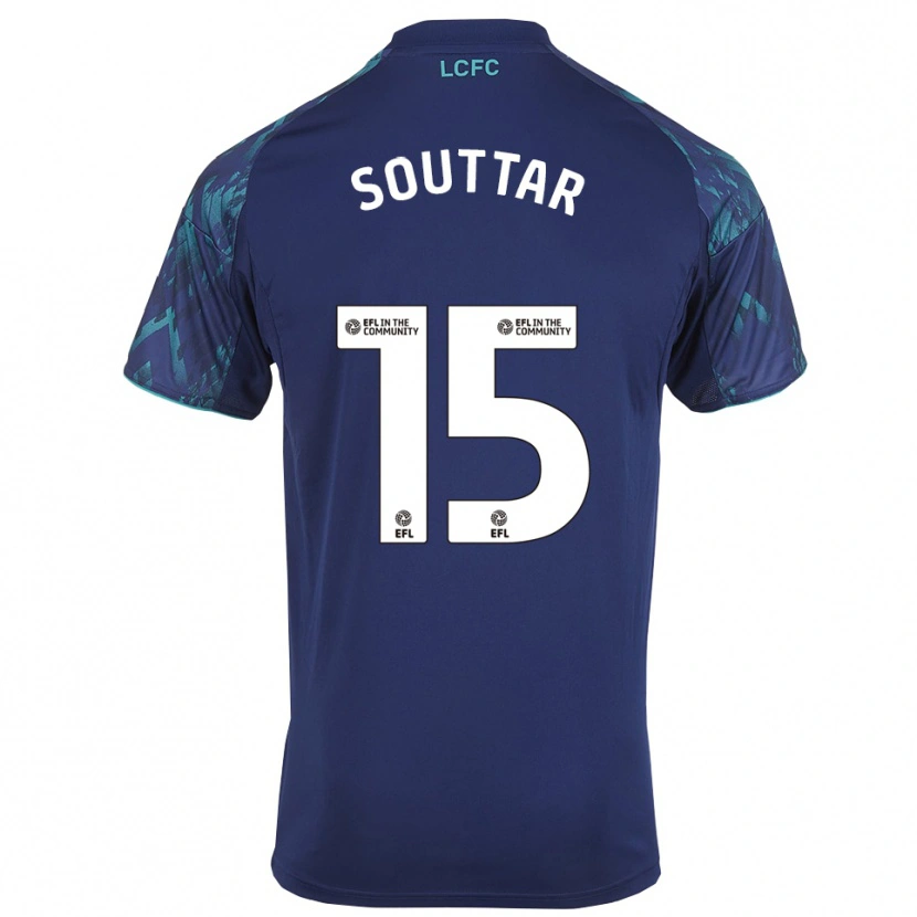 Danxen Mujer Camiseta Harry Souttar #15 Azul Marino Verde Blanco 2ª Equipación 2025/26 La Camisa México