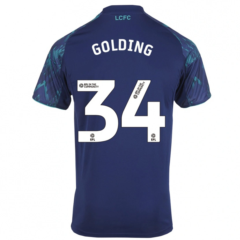 Danxen Mujer Camiseta Michael Golding #34 Azul Marino Verde Blanco 2ª Equipación 2025/26 La Camisa México