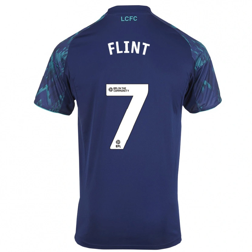 Danxen Mujer Camiseta Natasha Flint #7 Azul Marino Verde Blanco 2ª Equipación 2025/26 La Camisa México