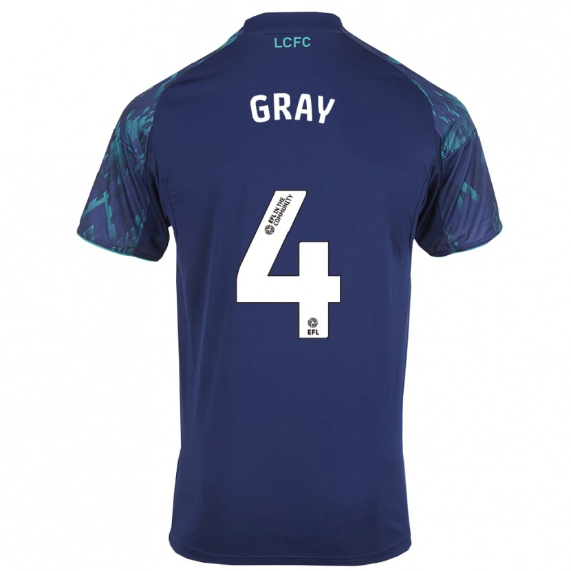 Danxen Mujer Camiseta Kevon Gray #4 Azul Marino Verde Blanco 2ª Equipación 2025/26 La Camisa México