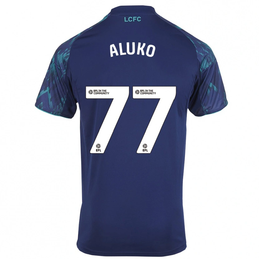 Danxen Mujer Camiseta Olabade Aluko #77 Azul Marino Verde Blanco 2ª Equipación 2025/26 La Camisa México