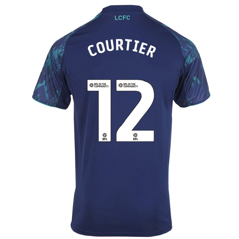 Danxen Mujer Camiseta Ben Courtier #12 Azul Marino Verde Blanco 2ª Equipación 2025/26 La Camisa México
