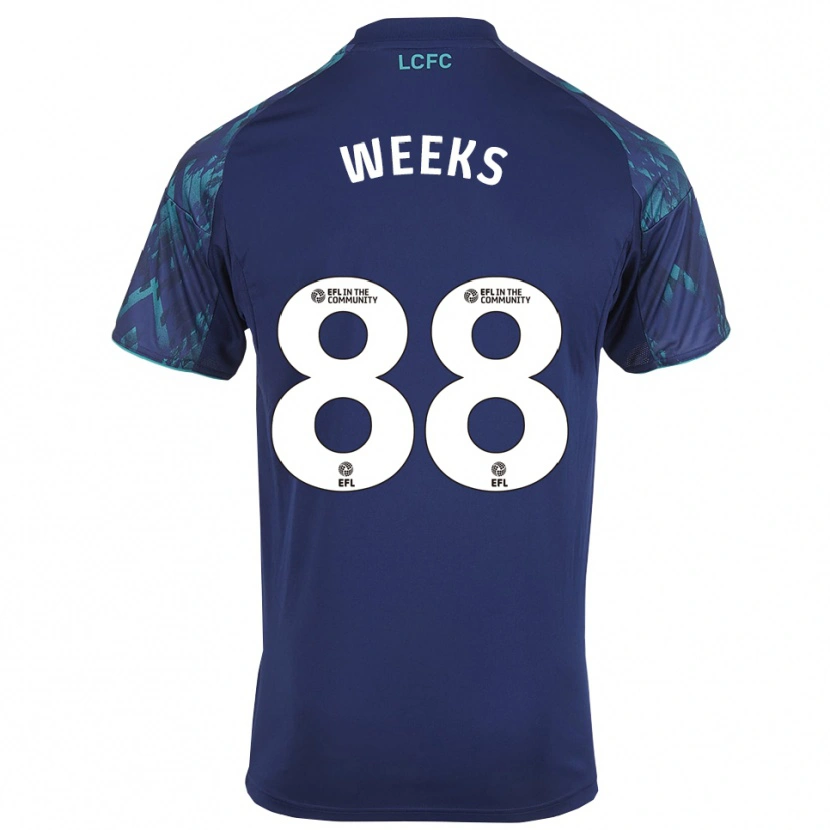 Danxen Mujer Camiseta Tyler Weeks #88 Azul Marino Verde Blanco 2ª Equipación 2025/26 La Camisa México
